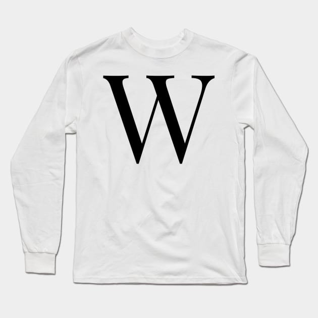 Alphabet W Long Sleeve T-Shirt by maro_00